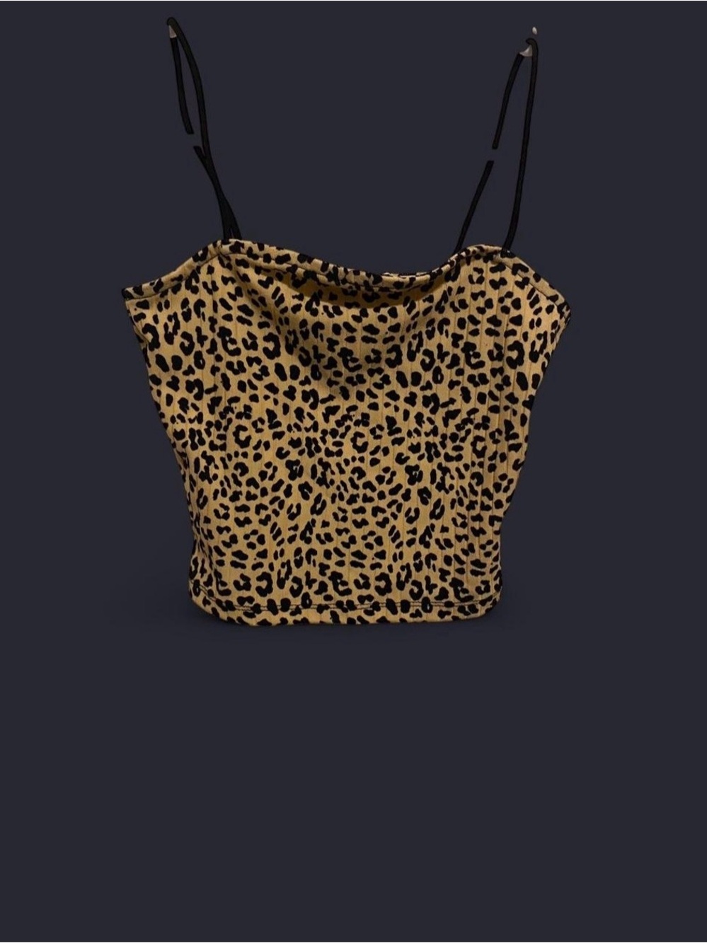 Rue21 Leopard Print Spaghetti Strap Cami - Tan & Black